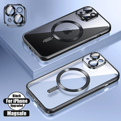 Clear Plating Silicone Magsafe Case