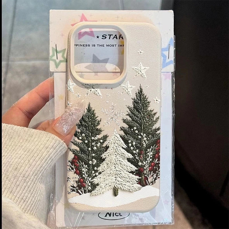 Christmas Tree Silicone Phone Case for iPhone