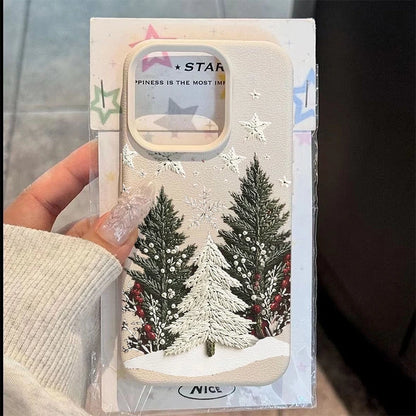 Christmas Tree Silicone Phone Case for iPhone