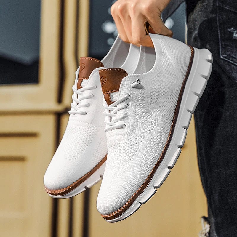 AeroLight™ White Flyknit Sneakers - Redefining Comfort and Style