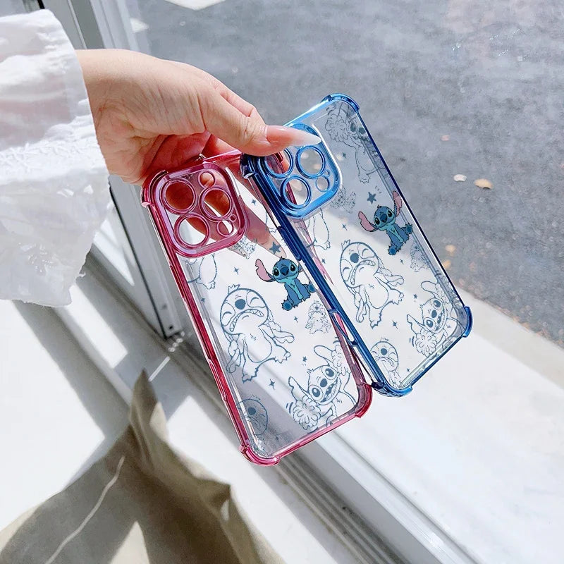Cute Stitch Clear Phone Case