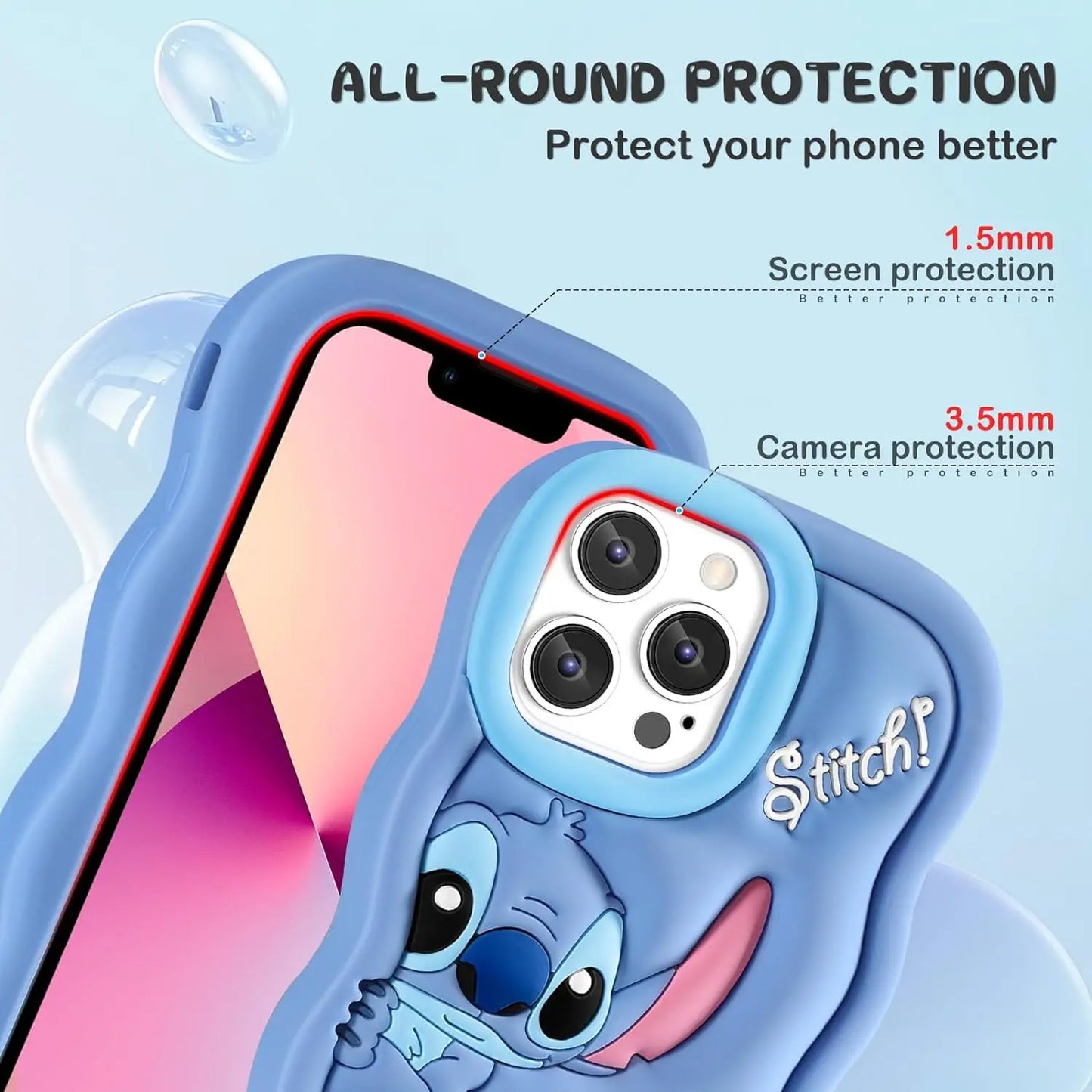 Wave Stitch Silicone Phone Case for iPhone