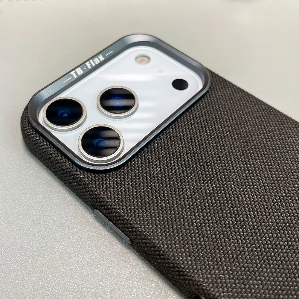 Retro Linen Fabric Magnetic Phone Case