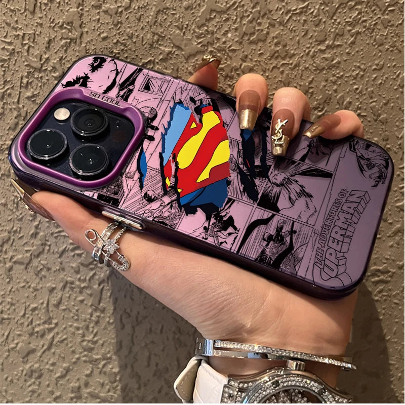 Spider-Man Batman Marvel iPhone Case