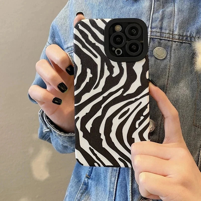 Zebra Stripes Silicone Phone Case