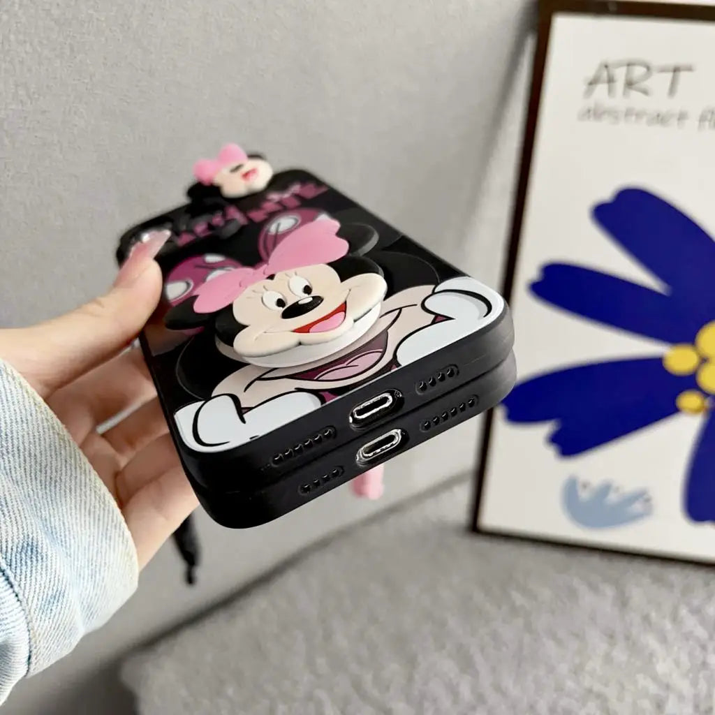 Minnie Mickey Head Phone Case for iPhone