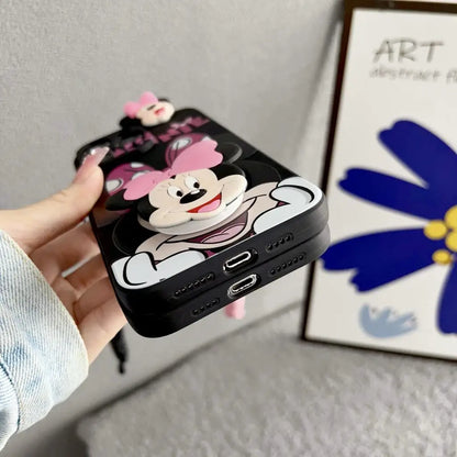Minnie Mickey Head Phone Case for iPhone