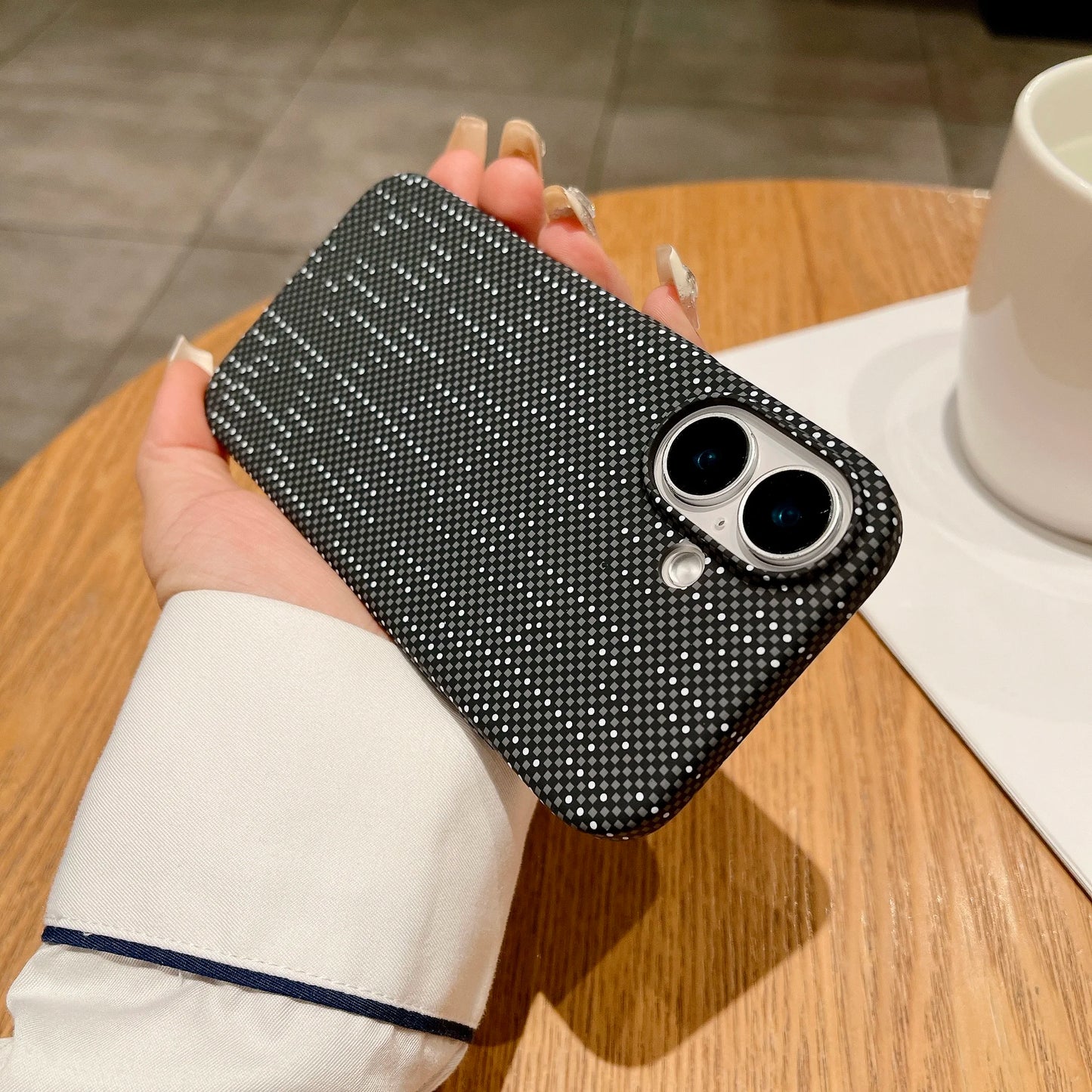 Carbon Fiber Magnetic Phone Case For iPhone