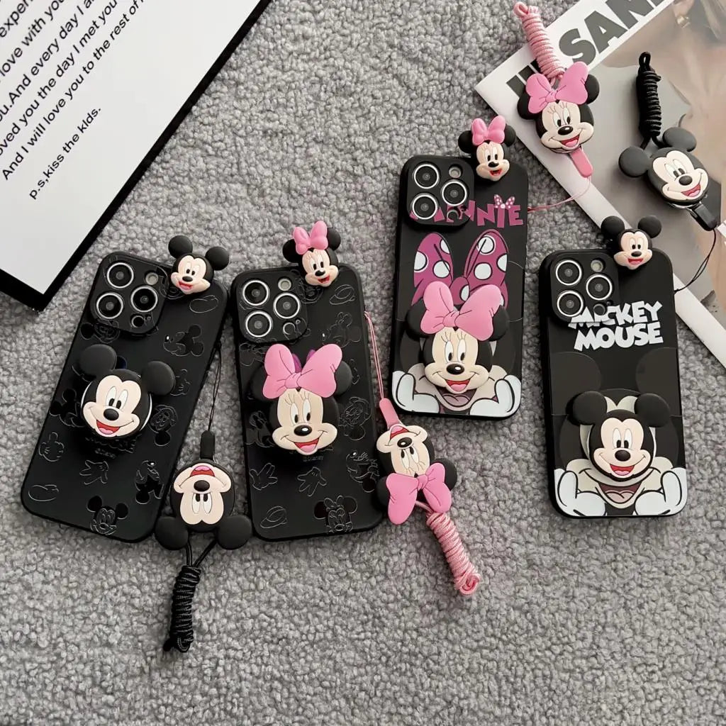 Minnie Mickey Head Phone Case for iPhone