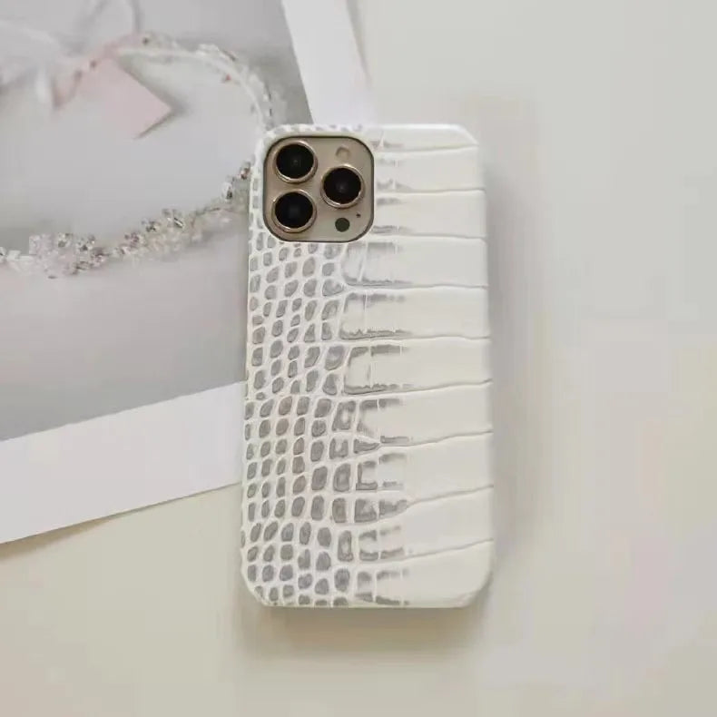 Gradient Crocodile Pattern Phone Case