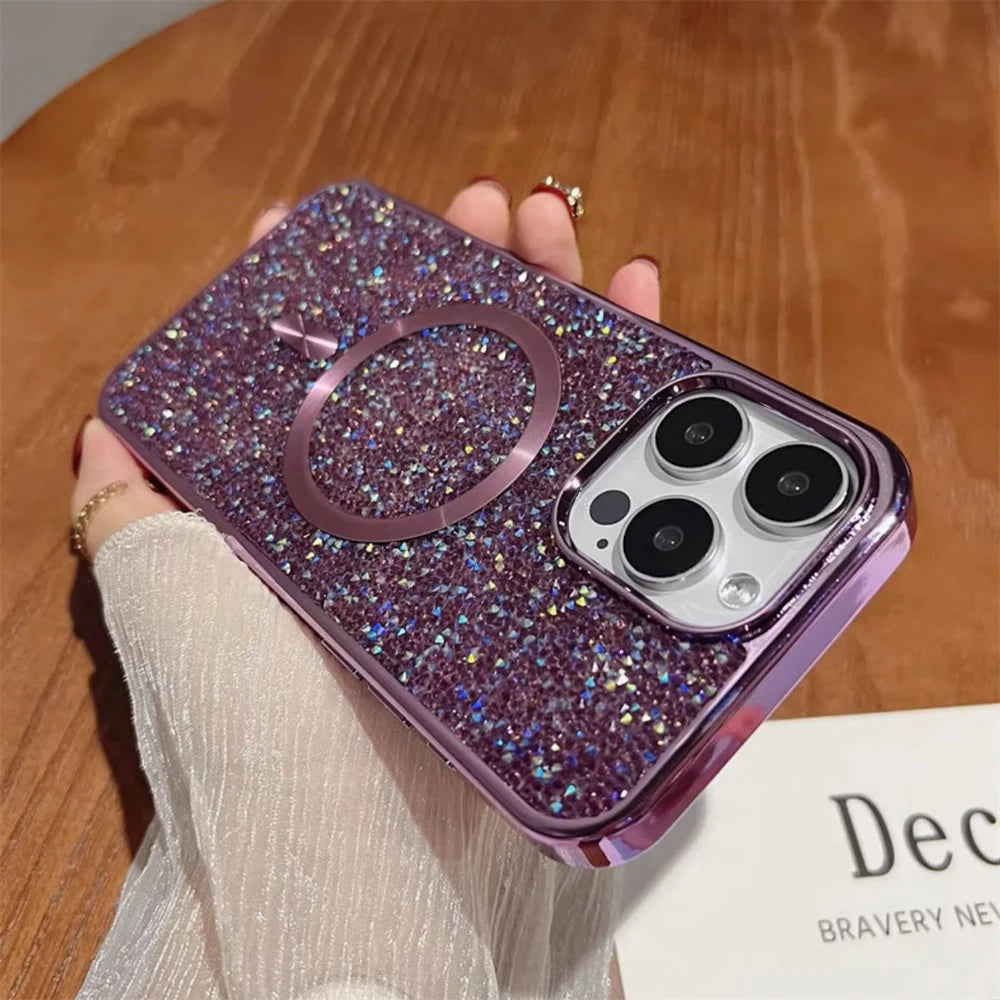 Magnetic Glitter Sequin Phone Case