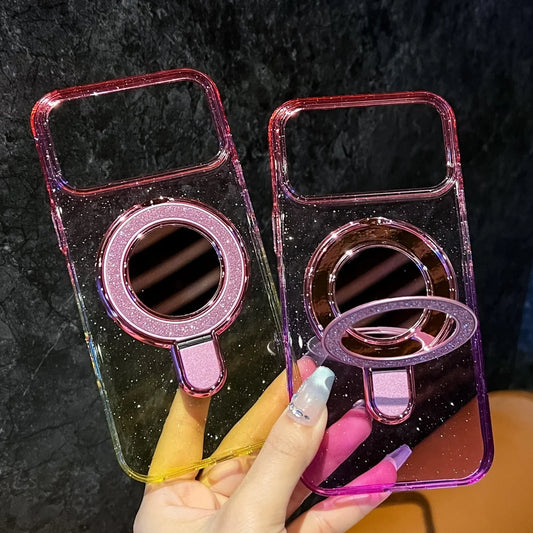 Glitter Gradient Clear Phone Case