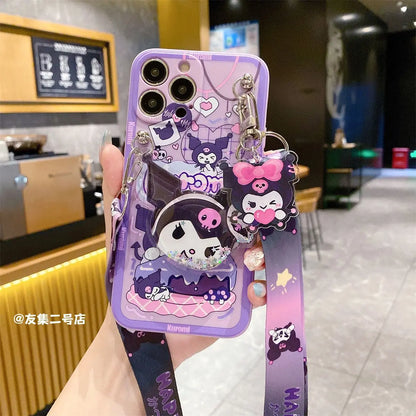 Sanrio Kuromi Shoulder Strap Phone Case