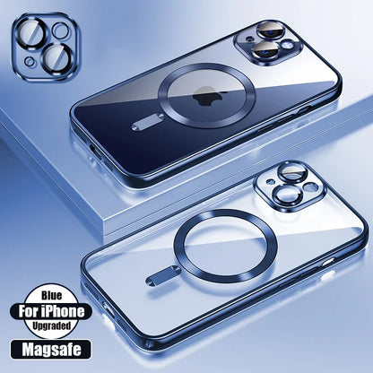 Clear Plating Silicone Magsafe Case