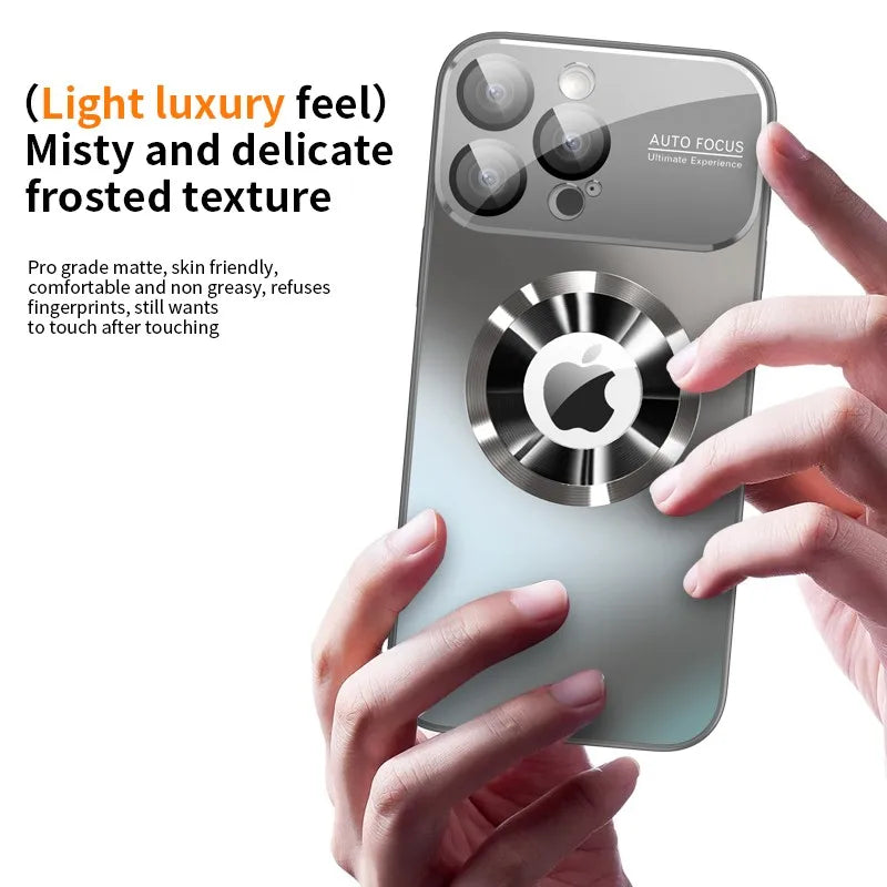 Titanium Metallic Magnetic Matte Case For iPhone