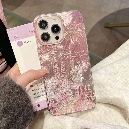 Fireworks Castle Laser Phone Case