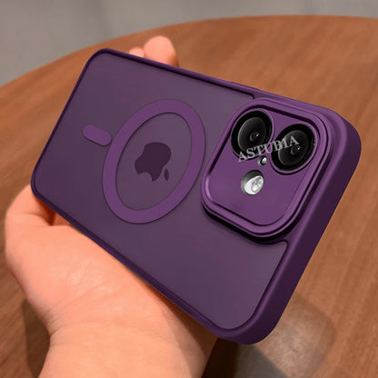 Magnetic Brown Lens Protection Phone Case