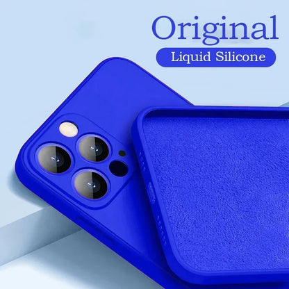 Solid Color Silicone Phone Case