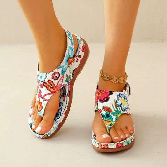 FloraComfort™ Women's Orthopedic Wedge Sandals