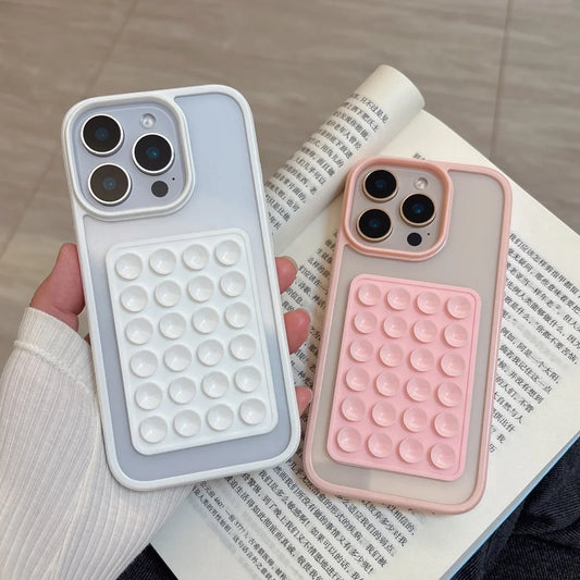 Suction Cup Airbag Clear Phone Case