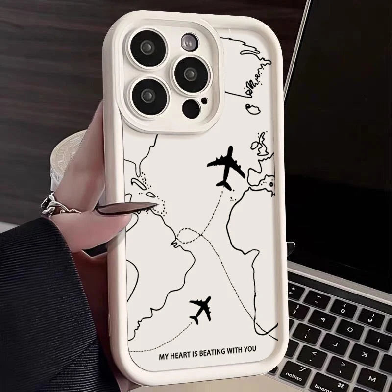 Airplane Route Phone Case