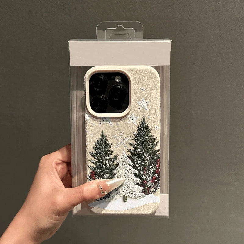 Christmas Tree Silicone Phone Case for iPhone