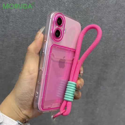 Candy Color Card Pack Case for iPhone