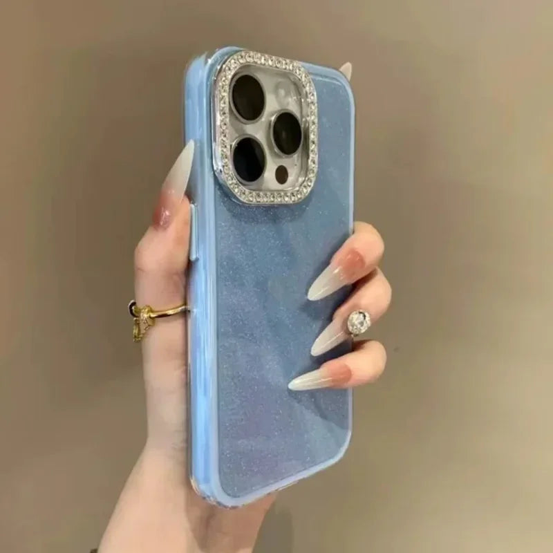3 in 1 Glitter Candy Color Phone Case