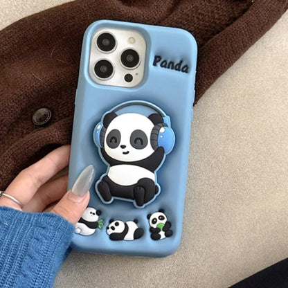 Cute Cartoon Music Panda Phone Case