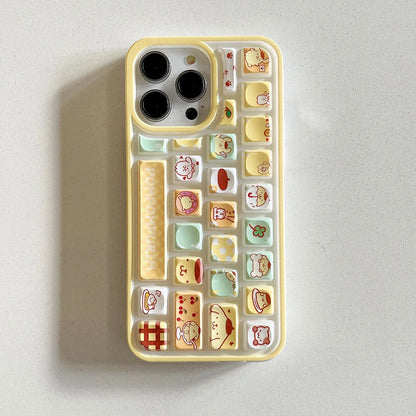 Kuromi Hello Kitty Purin 3D Phone Case