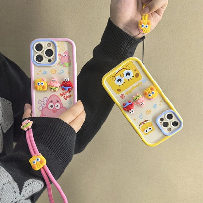 3D SpongeBob & Patrick Silicone Phone Case