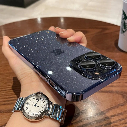 Glitter Transparent Plating Phone Case