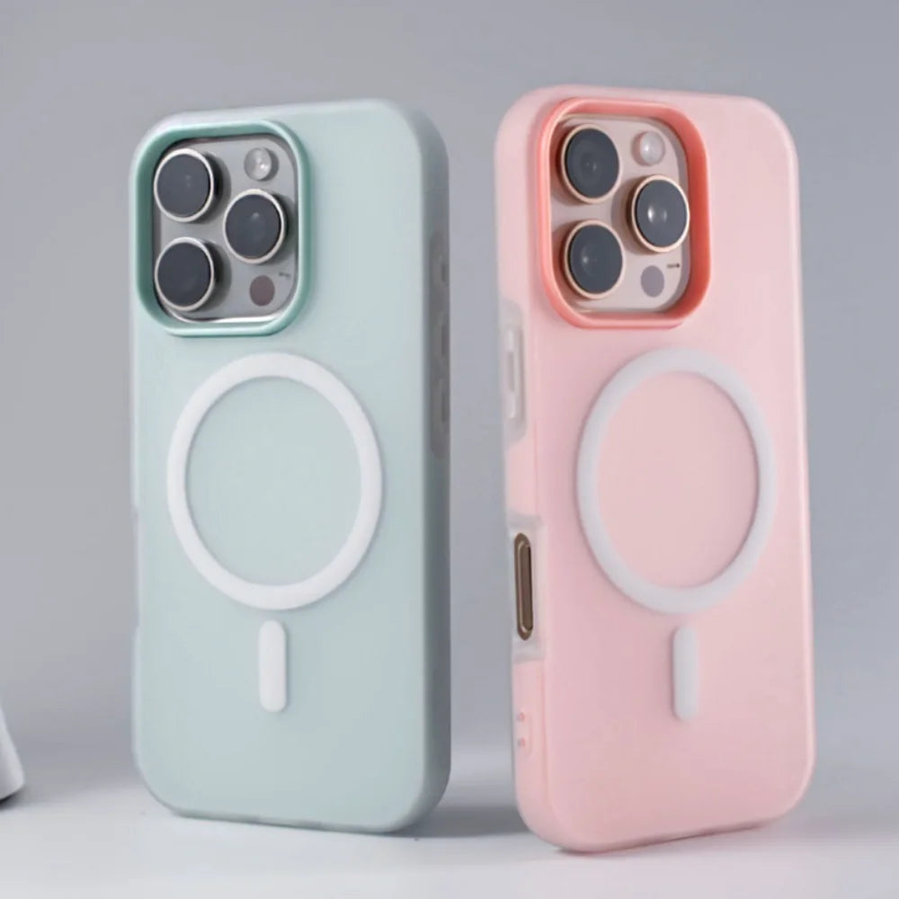 Matte Candy Color Magnetic MagSafe Phone Case