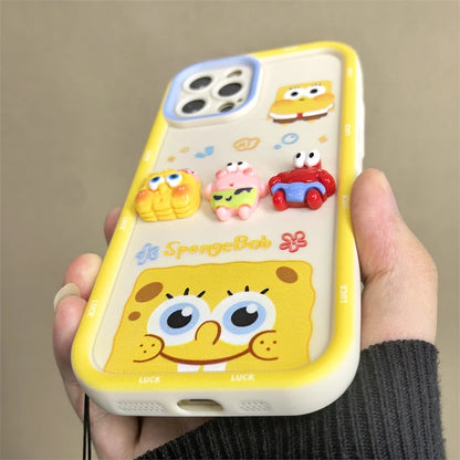 Cute 3D SpongeBob & Patrick Phone Case