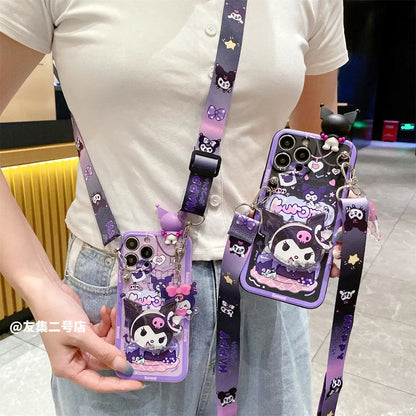 Sanrio Kuromi Shoulder Strap Phone Case