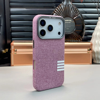 Retro Linen Fabric Magnetic Phone Case