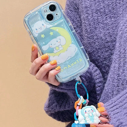 Hello Kitty Kuromi 3D Dog Chain Phone Case
