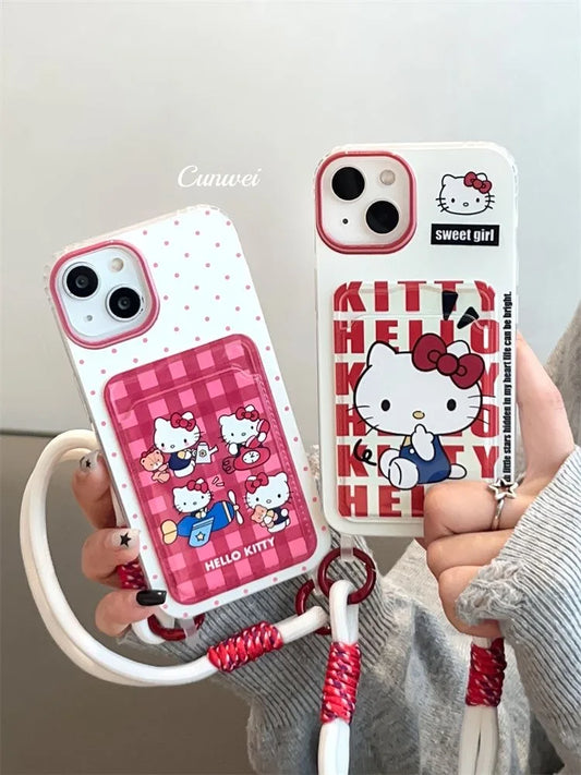 Hello Kitty Family Card Holder Phone Case