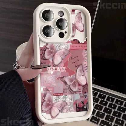 Pink Butterfly Phone Case