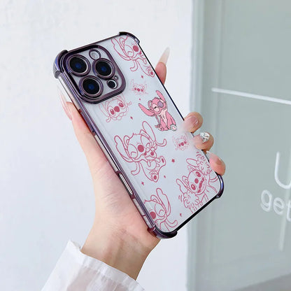 Cute Stitch Clear Phone Case
