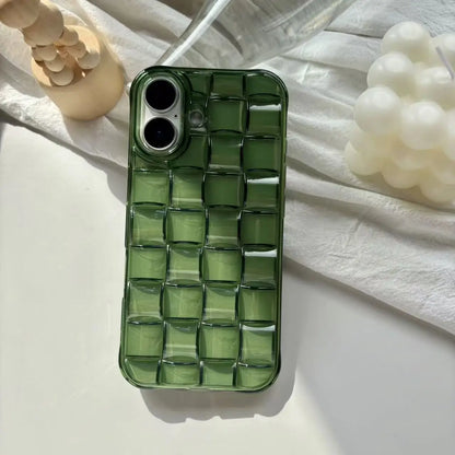 Green Woven Plaid Phone Case