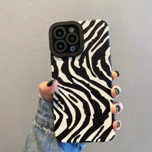 Zebra Stripes Silicone Phone Case