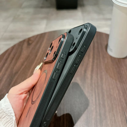 Magnetic Leather Case