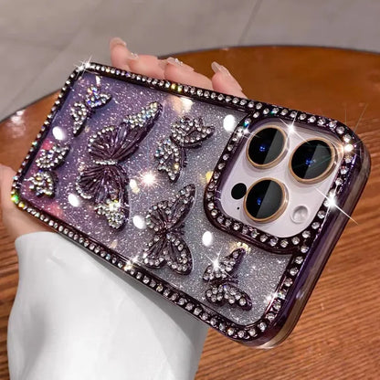 Butterfly Glitter Phone Case