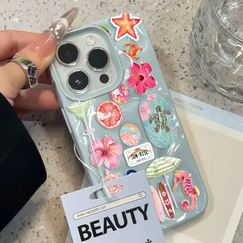 Ocean Flower Turtle Phone Case