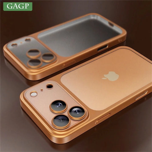 Matte Electroplated Hard Case For iPhone