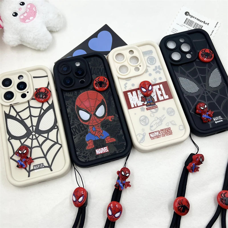 3D Spider-Man Cartoon Silicone Phone Case