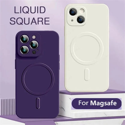 Liquid Silicone Magnetic Case  iPhone