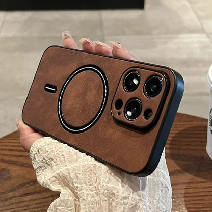 Magsafe Leather Magnetic Phone Case
