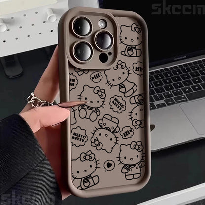 Black Hello Kitty Phone Case